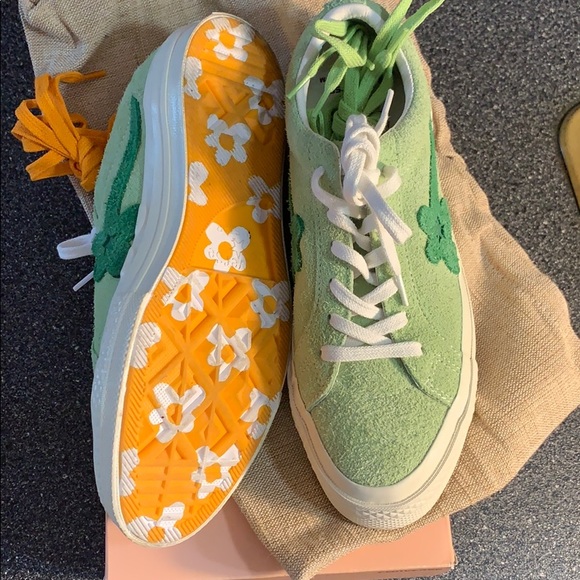 converse one star ox tyler the creator golf le fleur jade lime
